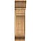 Ekena Millwork Merced Traditional Rough Sawn Bracket w/ Offset Brace, Western Red Cedar, 8"W x 18"D x 30"H BKT0806X18X30MRC01RWR - alternate 3